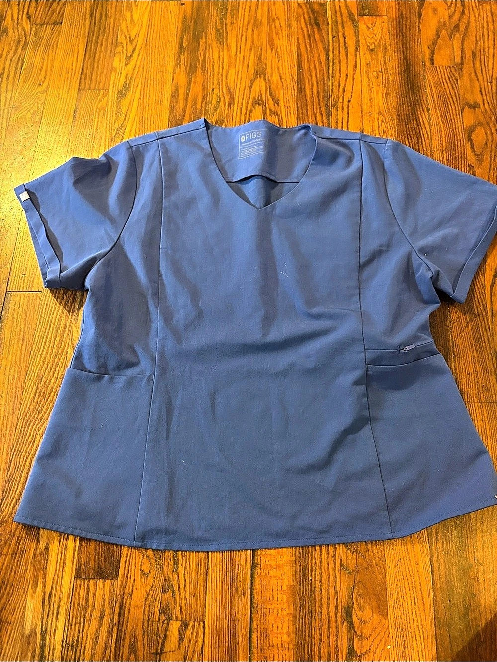 🎉EUC! FIGS Scrub Top Blue XXL